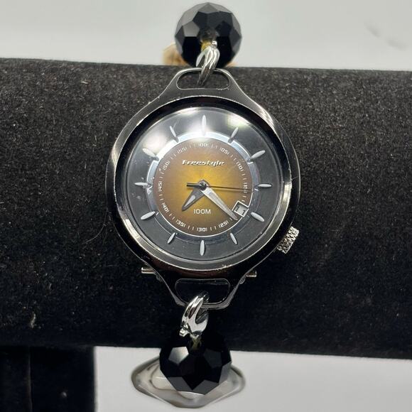 Black Crystal Freestyle Watch - Picture 1 of 3